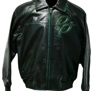Black Green Pelle Pelle Leather Jacket view 2