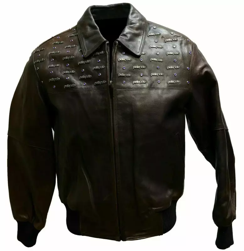 Pelle Pelle Emblem Leather Jacket Black | Pelle Pelle Jacket
