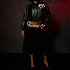 Pelle Pelle Greatest Of All Time Womens Crop Jacket view 6