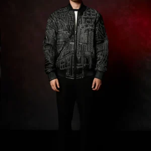Pelle Pelle NYC Boro Quilted Black Jacket view 2