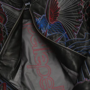 Pelle Pelle America Quilted Black Leather Jacket view 4