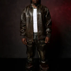 Two Tone Pelle Pelle Brown Jacket view 2