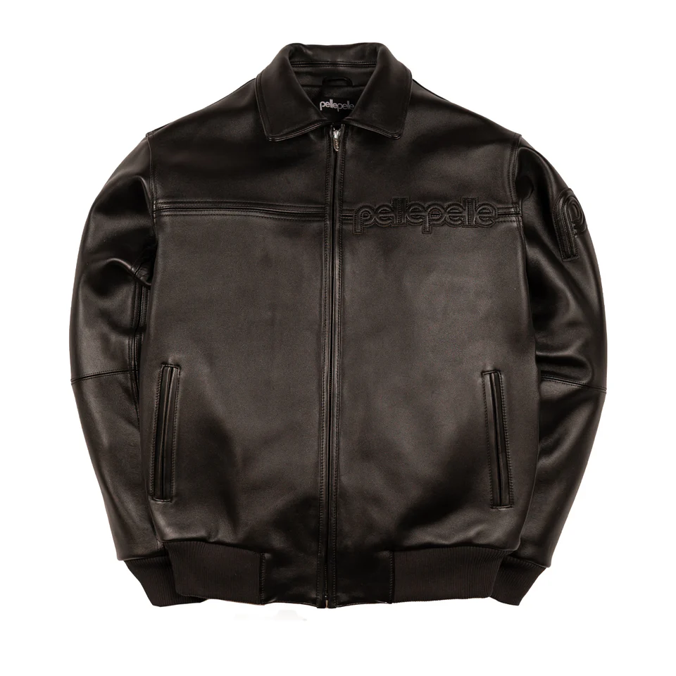 Corded Pelle Pelle Black Jacket