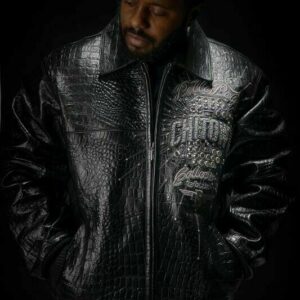 Pelle Pelle Chi-Town Black Leather Jacket | Pelle Pelle Jacket view 2