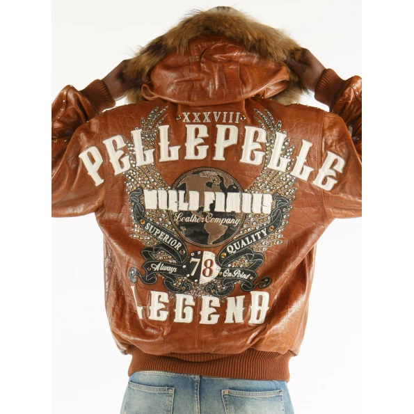 Pelle Pelle World Famous Brown Men Jacket | Leather Jacket view 2