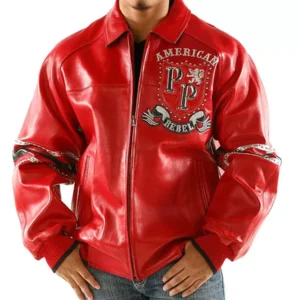 Bold Pelle Pelle Rebel Red Studded Jacket view 2