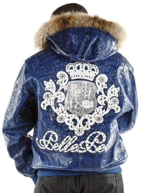 Pelle Pelle Crest Blue Leather Jacket