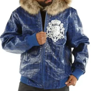 Pelle Pelle Crest Blue Leather Jacket view 2