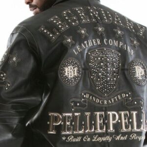 Pelle Pelle Legendary Black Stud Men Jacket view 4