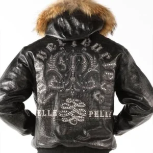 Pelle Pelle Forever Fearless Black Jacket | Fur Hood view 2