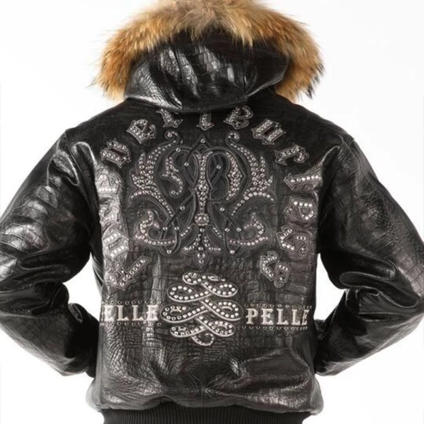 Pelle Pelle Forever Fearless Black Jacket | Fur Hood view 2
