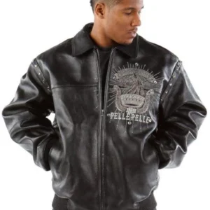 Pelle Pelle Grandmaster Black Leather Jacket view 2