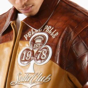 Pelle Pelle New Soda Club Tim Tan Jacket view 4