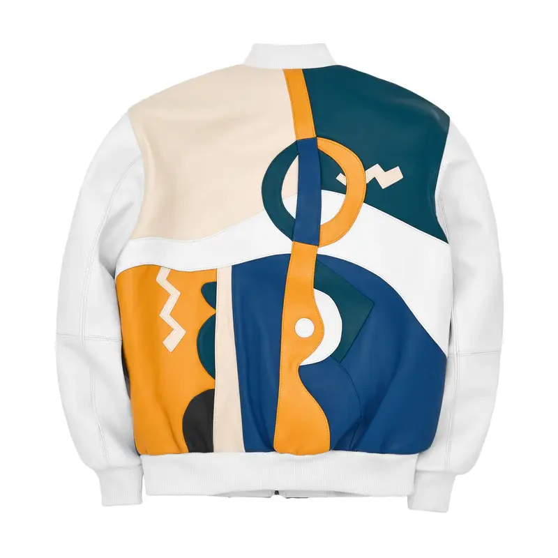 Pelle Pelle White Picasso Leather Jacket | Men & Women view 2