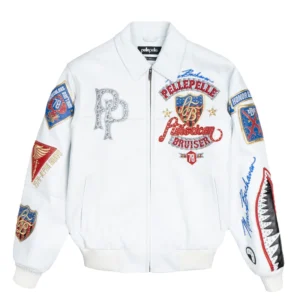 Pelle Pelle American Bruiser White Plush | Pelle Pelle Jacket