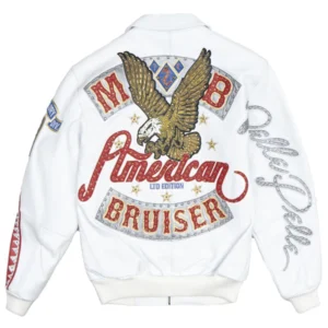 Pelle Pelle American Bruiser White Plush | Pelle Pelle Jacket view 2