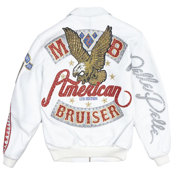 Pelle Pelle American Bruiser White Plush | Pelle Pelle Jacket view 2