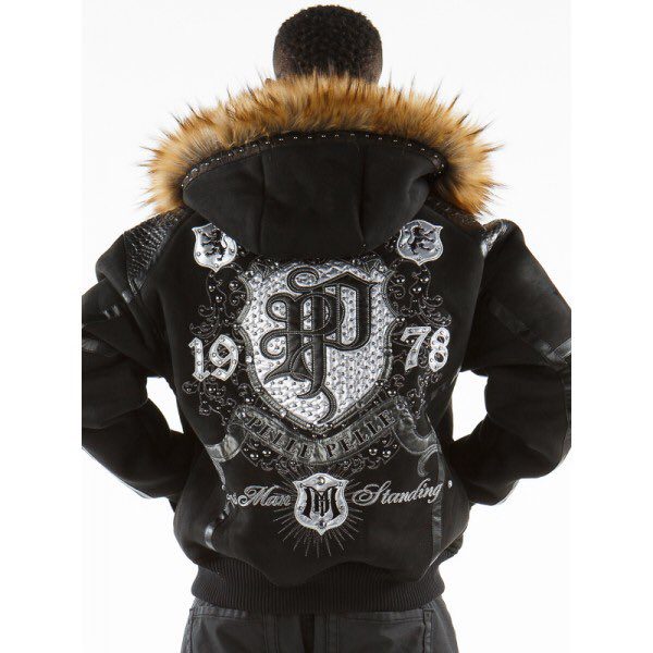 Black Fur Hood Legendary Jacket Pelle Pelle Jacket
