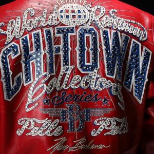 Pelle Pelle Chi-Town Red Leather Jacket | Pelle Pelle Jacket view 4