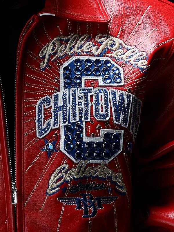 Pelle Pelle Chi-Town Red Leather Jacket | Pelle Pelle Jacket view 3