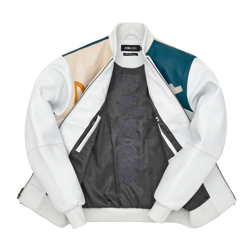 Pelle Pelle White Picasso Leather Jacket | Men & Women view 5