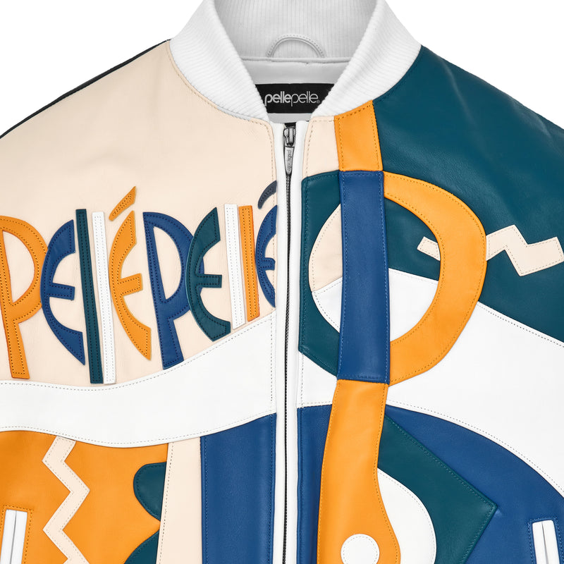 Pelle Pelle White Picasso Leather Jacket | Men & Women view 4