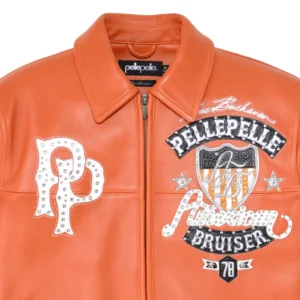 Pelle Pelle American Bruiser Orange Jacket | Leather Jacket view 5