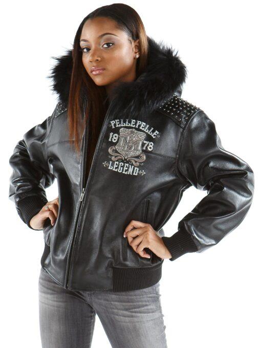 Pelle Pelle Live Like A Queen Black Leather Jacket view 2