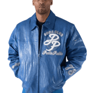 Pelle Pelle Soda Club Blue Jacket | Pelle Pelle Jacket view 2