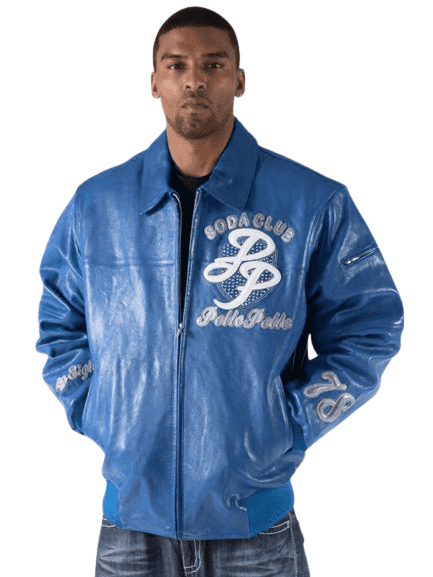 Pelle Pelle Soda Club Blue Jacket | Pelle Pelle Jacket view 2