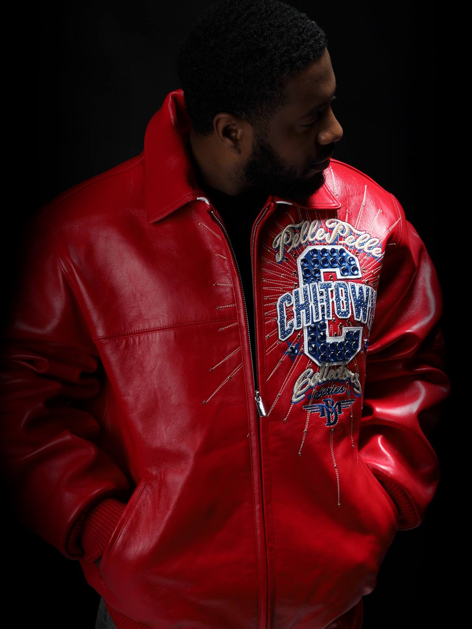 Pelle Pelle Chi-Town Red Leather Jacket | Pelle Pelle Jacket view 2