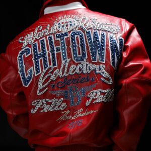 Pelle Pelle Chi-Town Red Leather Jacket | Pelle Pelle Jacket view 1