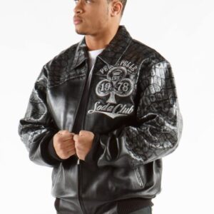 Pelle Pelle Soda Club Croc Leather Jacket | Men Jacket