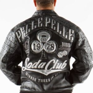 Pelle Pelle Soda Club Croc Leather Jacket | Men Jacket view 3