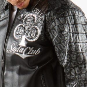 Pelle Pelle Soda Club Croc Leather Jacket | Men Jacket view 2